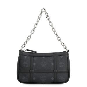 MCM Allen Mini Tote Shoulder Bag Black Leather